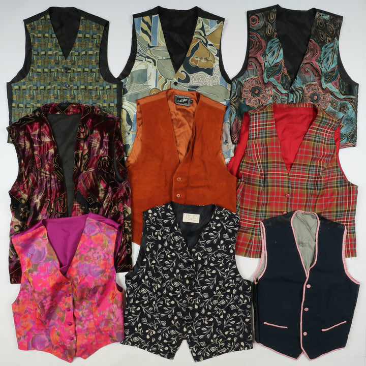 Gilet vintage uomo e donna Stock da 34pz
