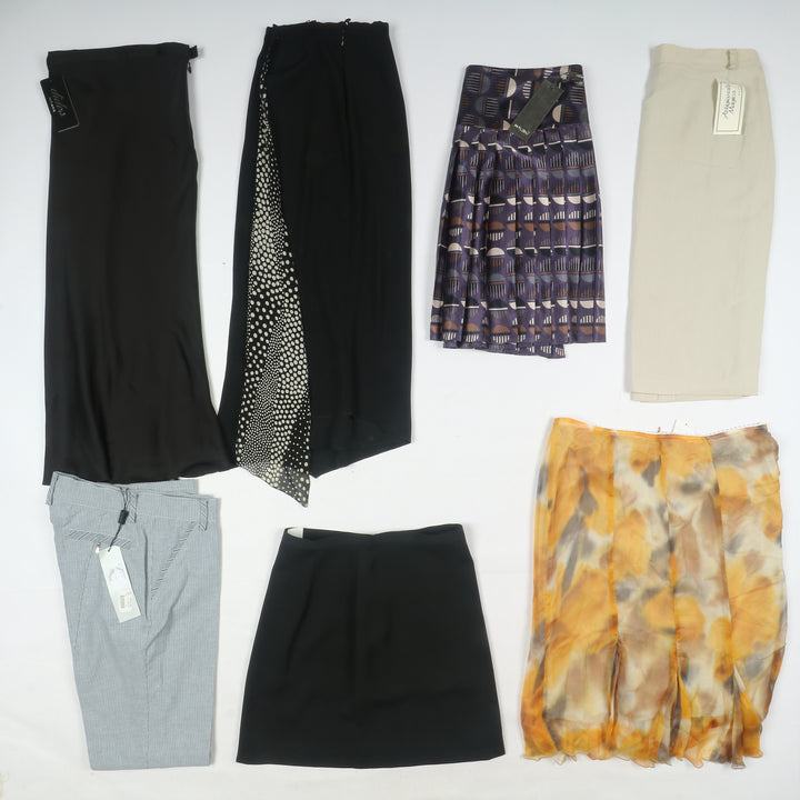 Abbigliamento misto donna made in Italy deadstock 78pz pantaloni, Canicie, Gonne...