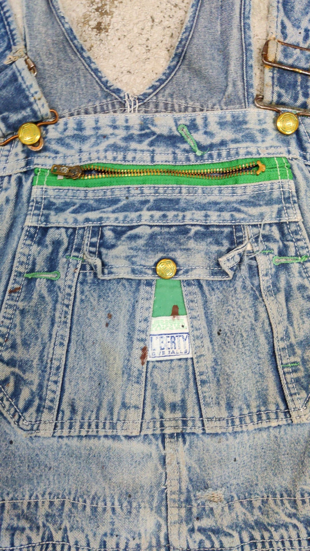 Liberty made in usa salopette vintage dungarees