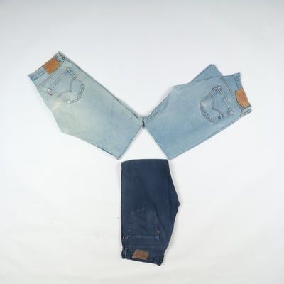 Levi's 501 e zip Fly vintage made in USA, Grado C, stock da 25pz denim