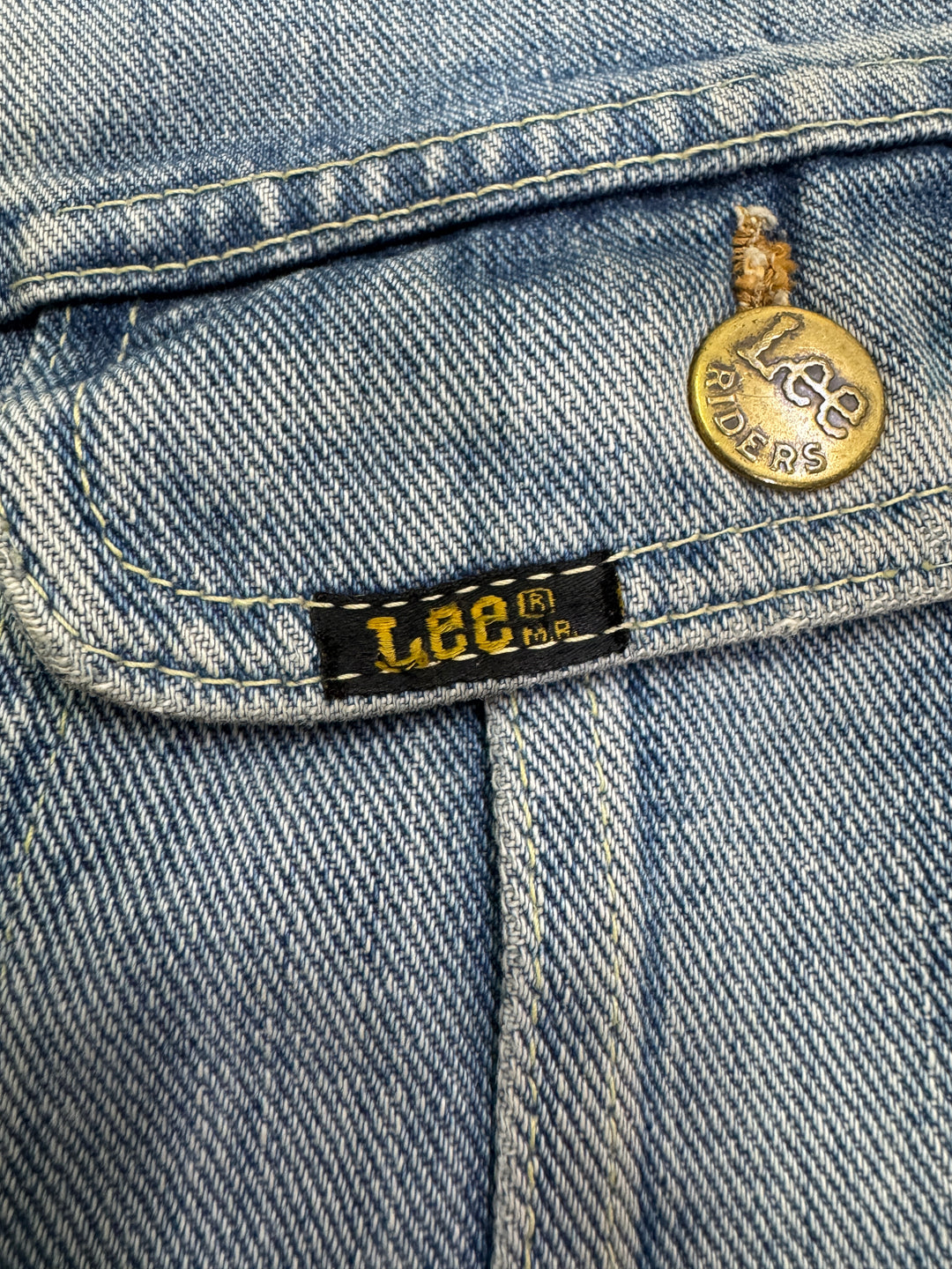 Lee riders denim jacket vintage made in usa