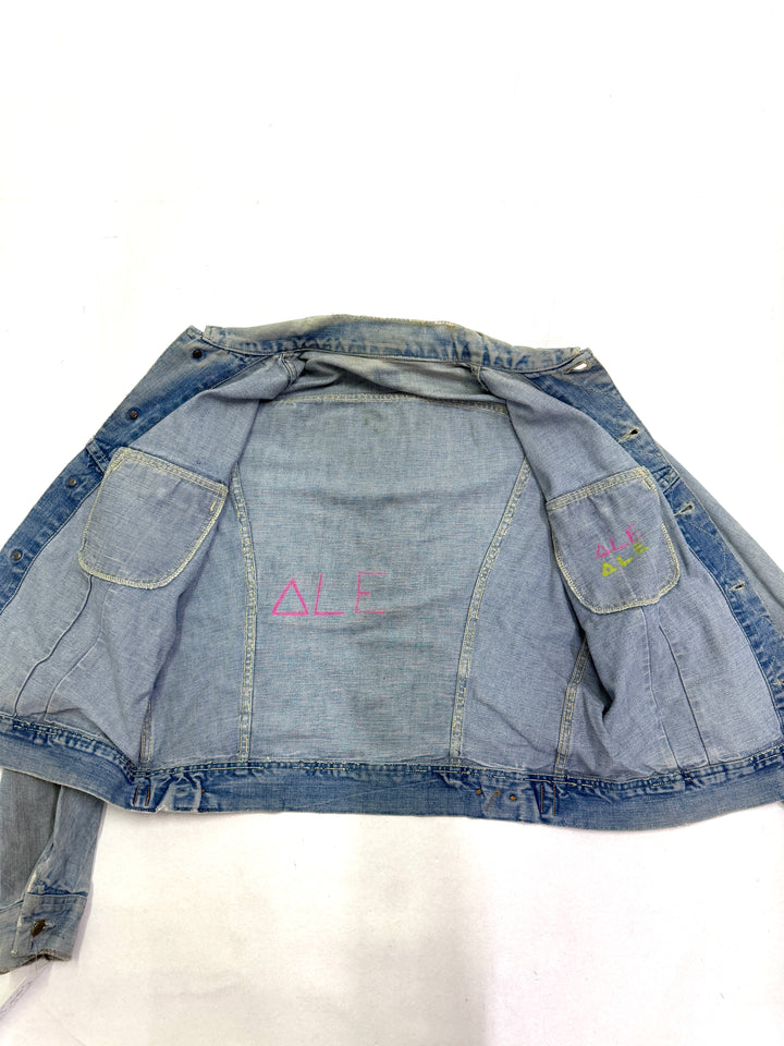 Lee riders denim jacket vintage made in usa