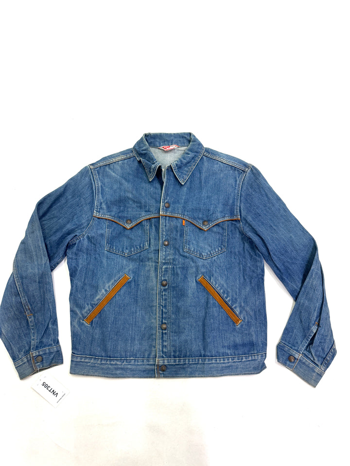 Levi's 70509 orange tab made in usa taglia 44 vintage western jacket anni 70s