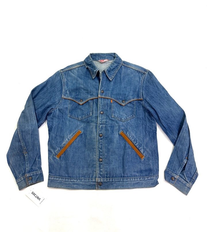 Levi's 70509 orange tab made in usa taglia 44 vintage western jacket anni 70s