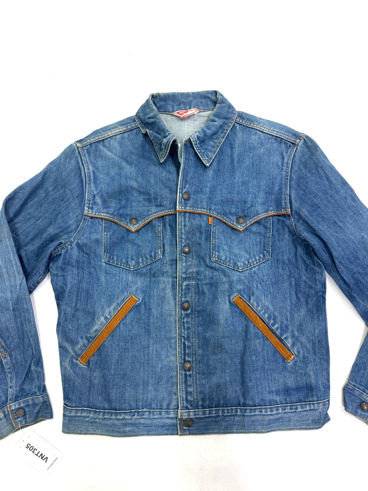 Levi's 70509 orange tab made in usa taglia 44 vintage western jacket anni 70s