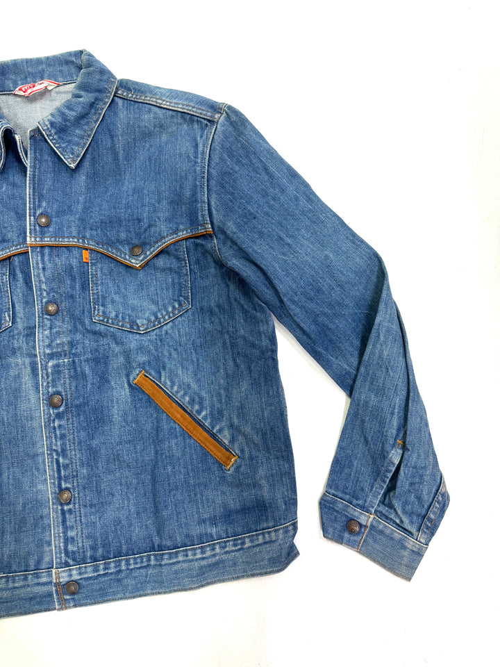 Levi's 70509 orange tab made in usa taglia 44 vintage western jacket anni 70s