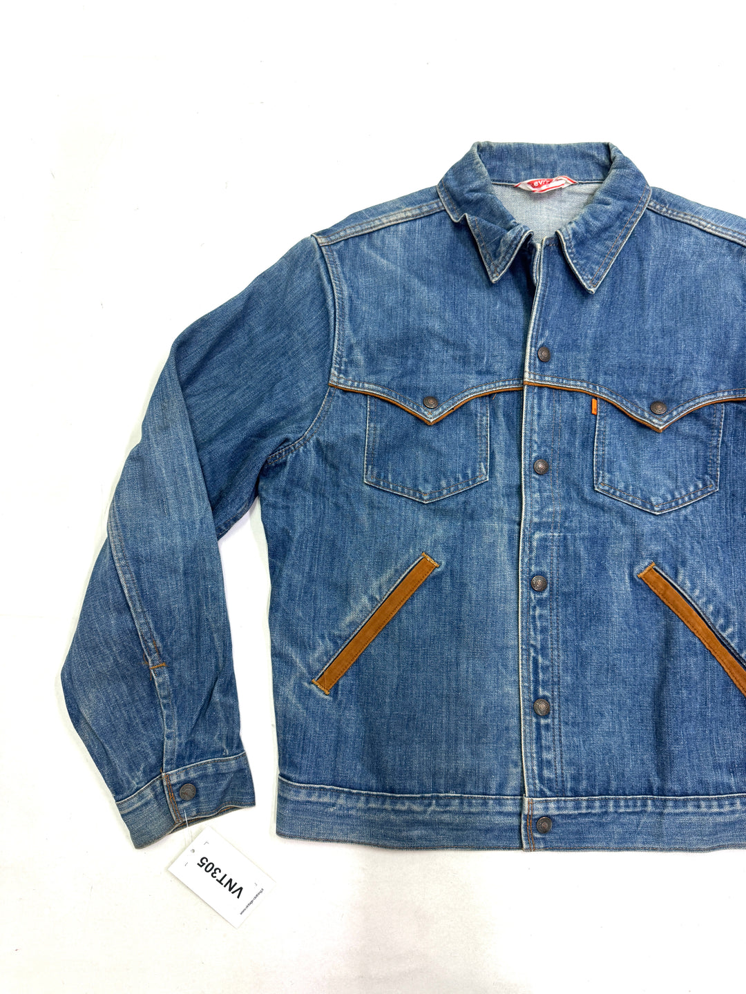 Levi's 70509 orange tab made in usa taglia 44 vintage western jacket anni 70s