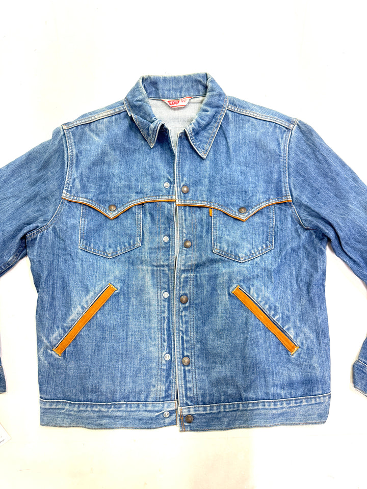 Levi's 70509 orange tab made in usa taglia 44 vintage western jacket anni 70s