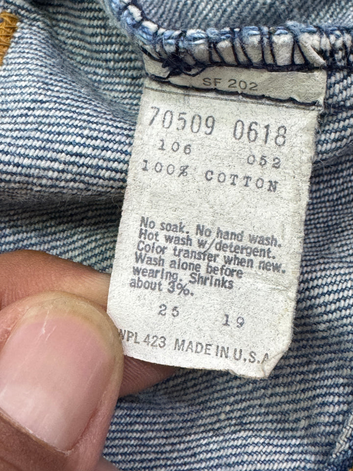 Levi's 70509 orange tab made in usa taglia 44 vintage western jacket anni 70s