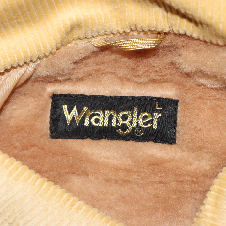 Wrangler Blue Bell giacca in velluto beige taglia L nuovo deadstock