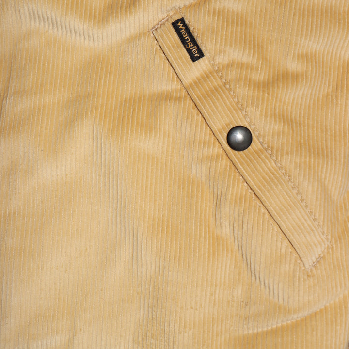 Wrangler Blue Bell giacca in velluto beige taglia L nuovo deadstock