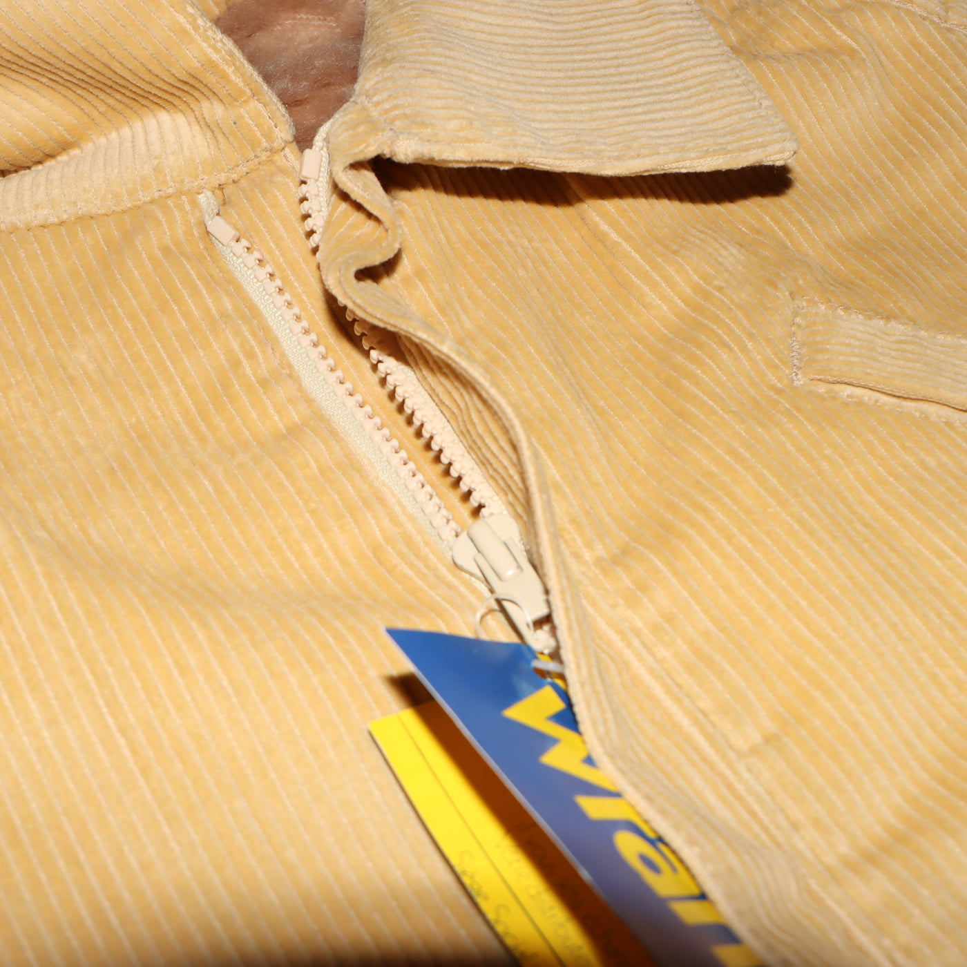 Wrangler Blue Bell giacca in velluto beige taglia L nuovo deadstock