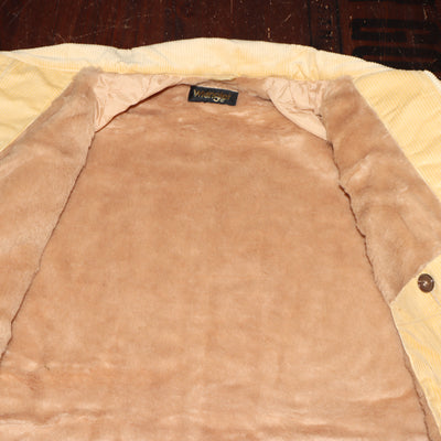 Wrangler Blue Bell giacca in velluto beige taglia L nuovo deadstock