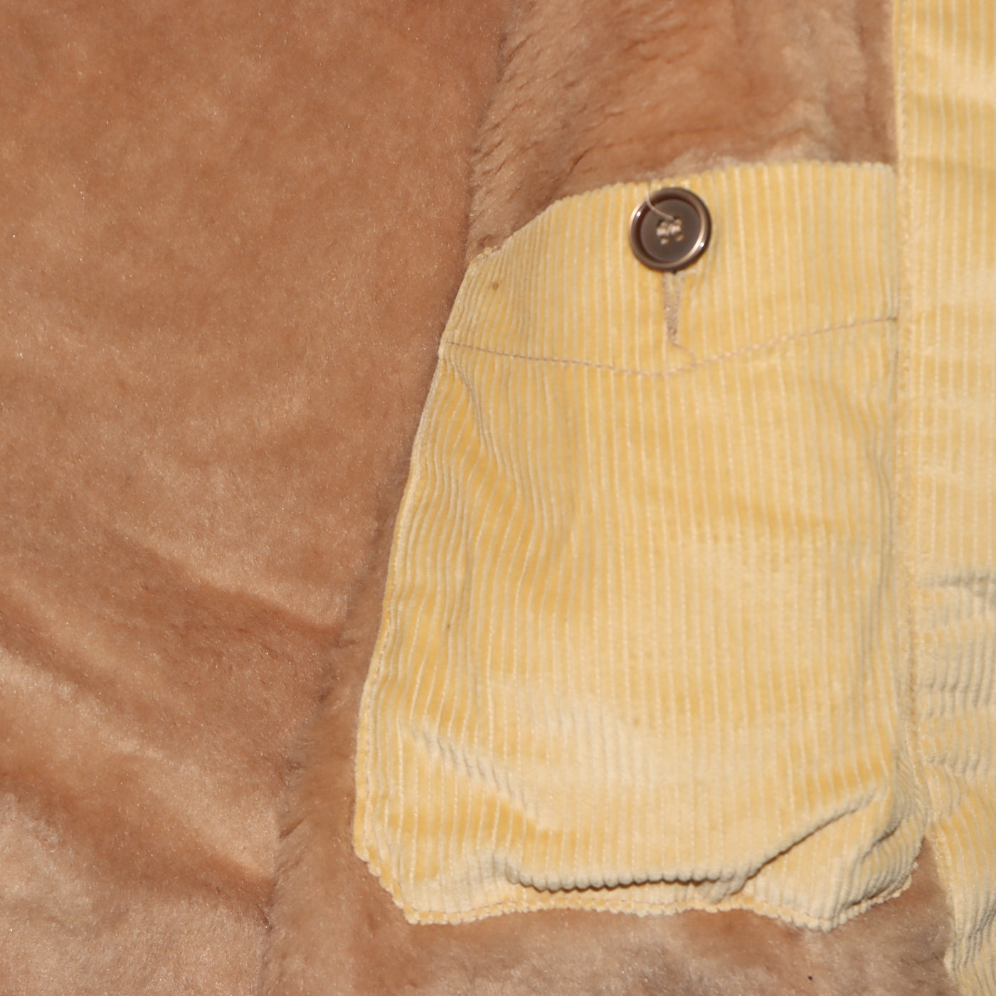 Wrangler Blue Bell giacca in velluto beige taglia L nuovo deadstock