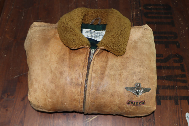 Charro U.S.A.A.T.  - EQUIPMENT made in usa giacca in pelle modello aviatore pilota