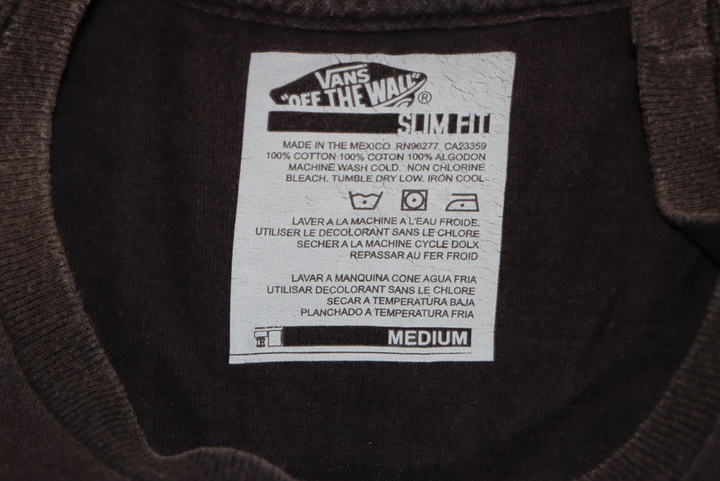 Vans Skate Clops T-shirt manica corta taglia M made Mexico