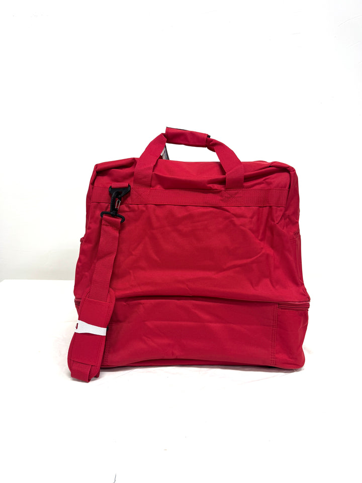 Stock 125pz Borsoni nuovi calcio Macron e Joma Rosso deadstock football bag