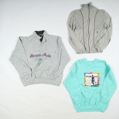 Felpe sportive e track top vintage No Brand Box da 39 pz anni 80' 90'