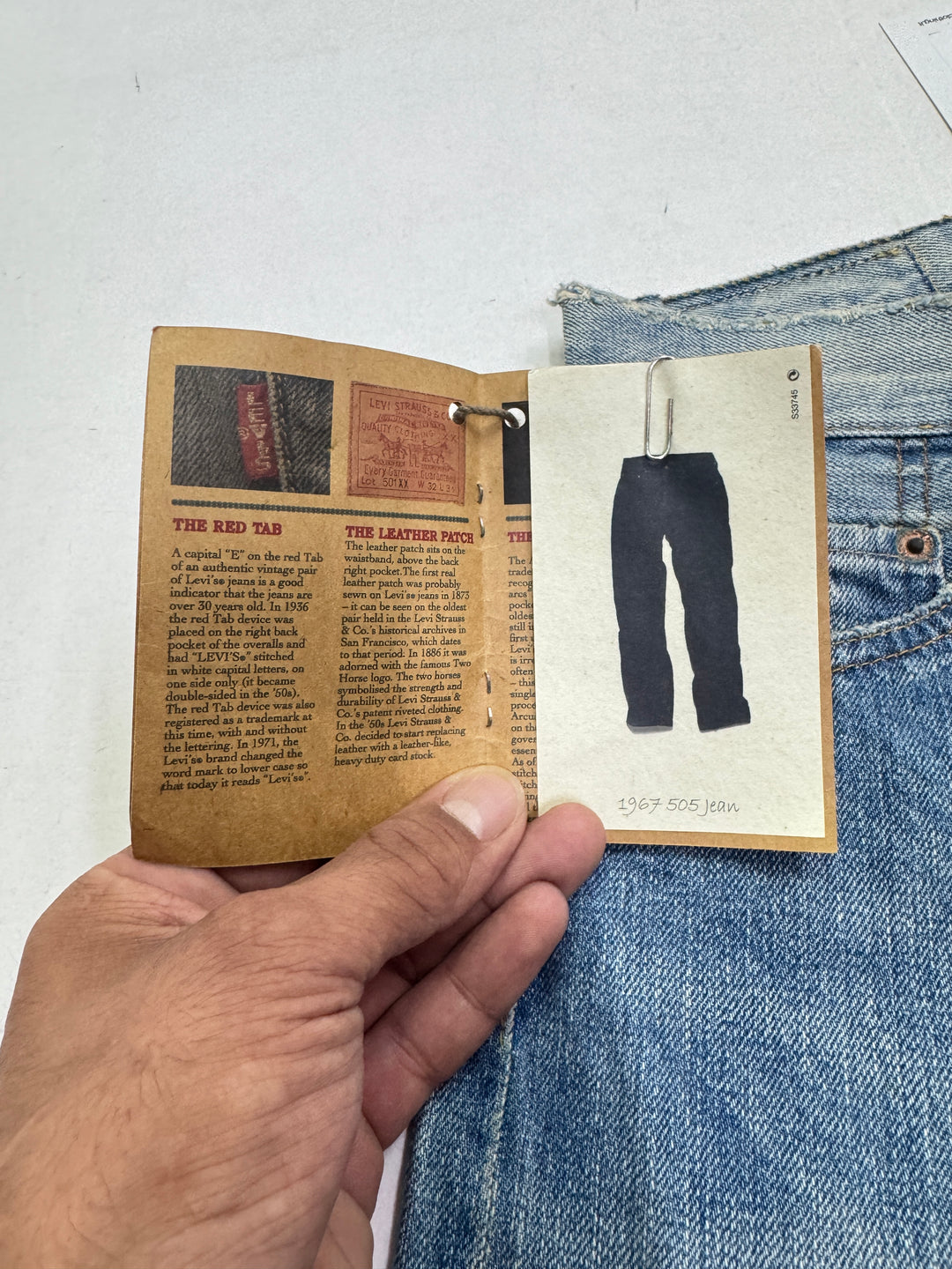 Levi's Vintage Clothing 505 - 0217 Big E W29 L34 selvedge cimosa deadstock