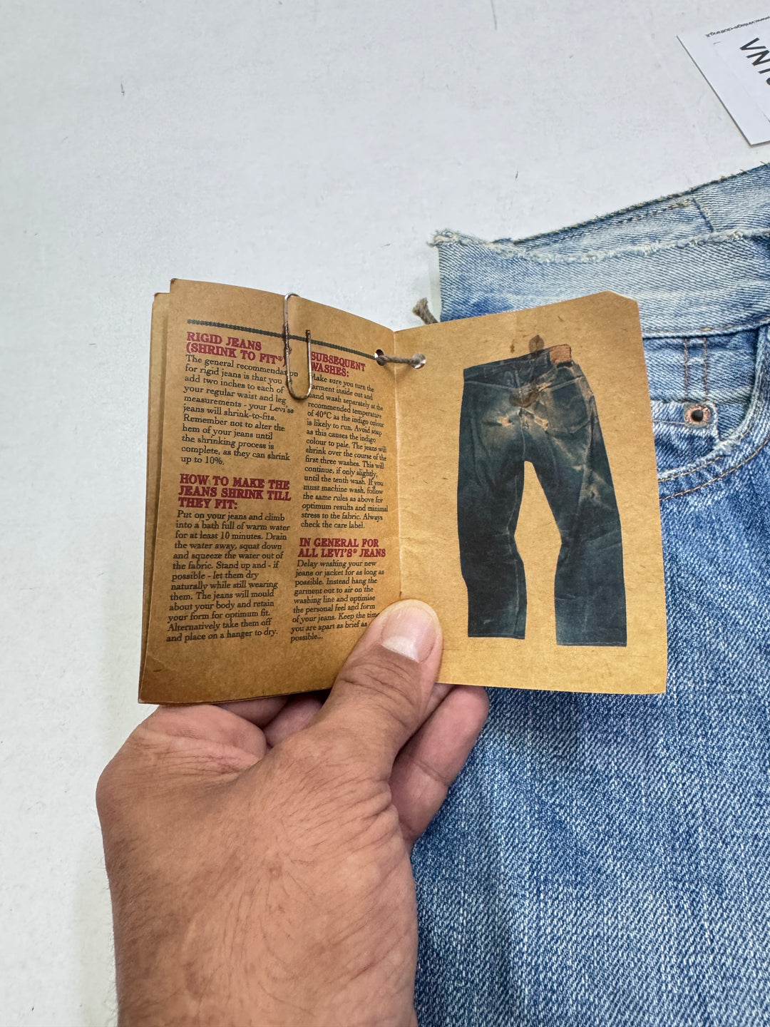 Levi's Vintage Clothing 505 - 0217 Big E W29 L34 selvedge cimosa deadstock