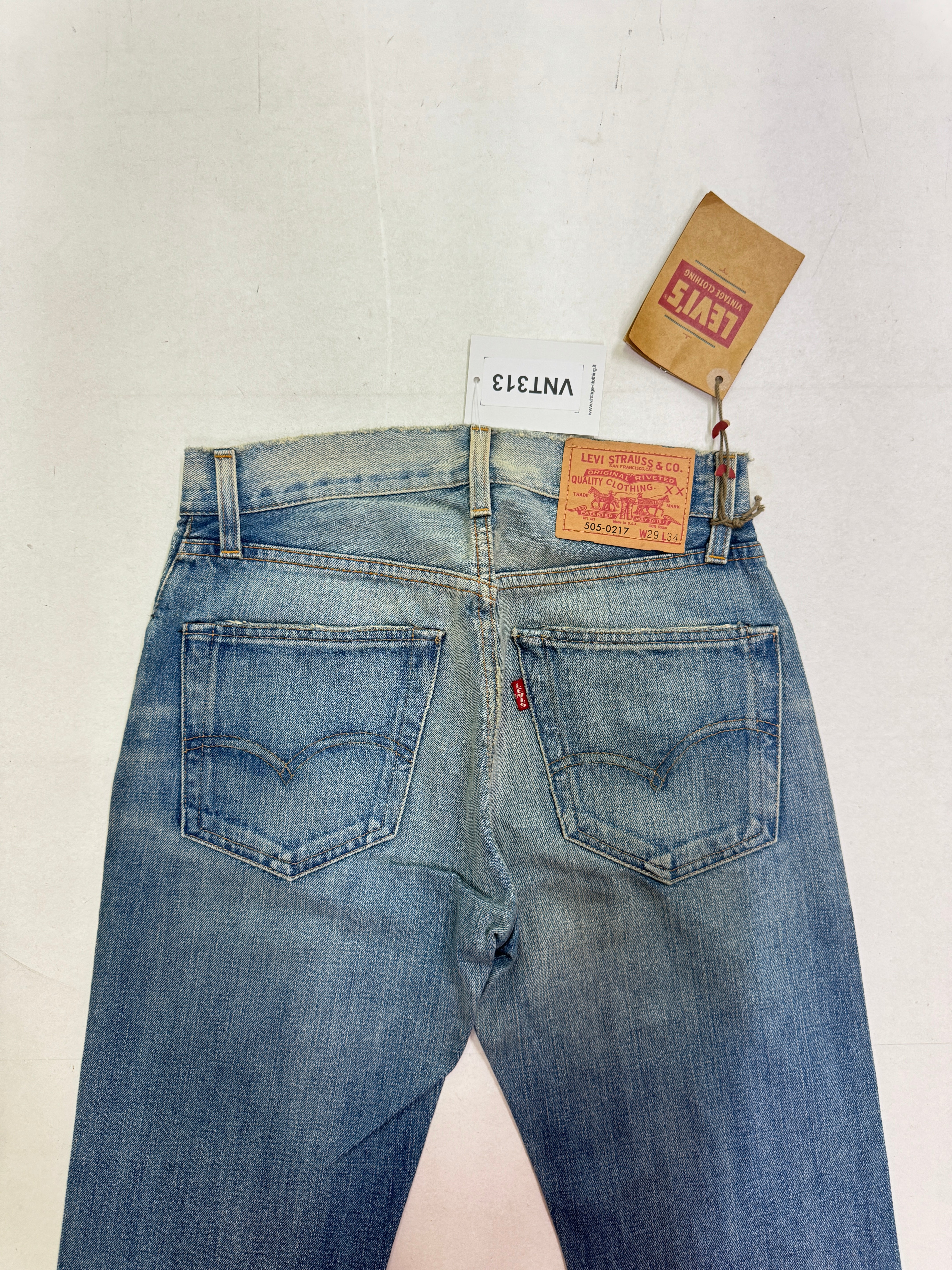 Levi's Vintage Clothing 505 - 0217 Big E W29 L34 selvedge cimosa deads