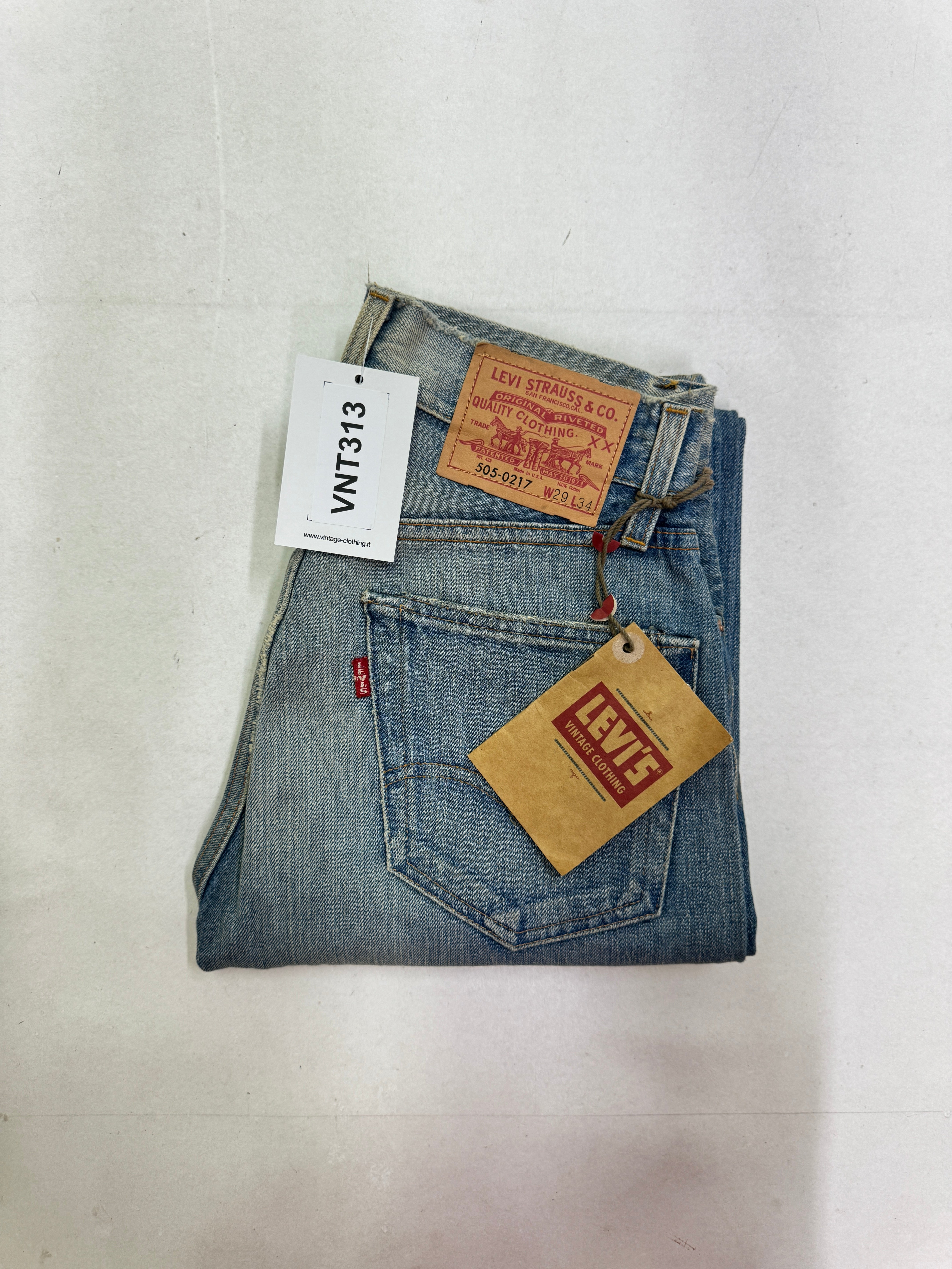 Levi's Vintage Clothing 505 - 0217 Big E W29 L34 selvedge cimosa deads