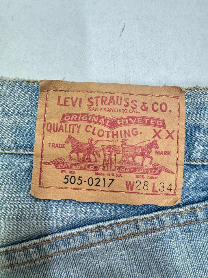 Levi's Vintage Clothing 505 - 0217 Big E W28 L34 selvedge cimosa deadstock