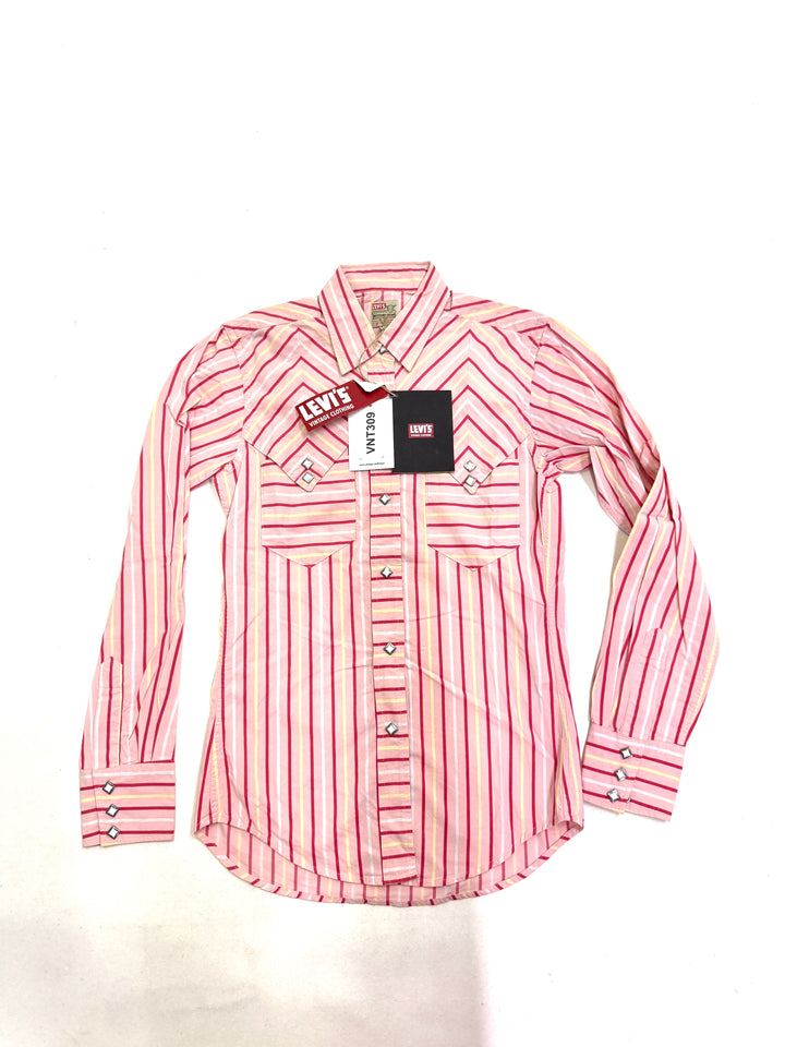 Levi's vintage clothing western shirt taglia S deadstock