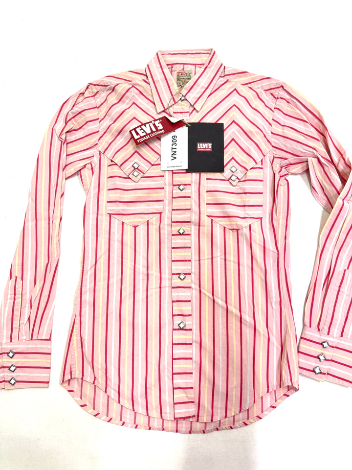 Levi's vintage clothing western shirt taglia S deadstock