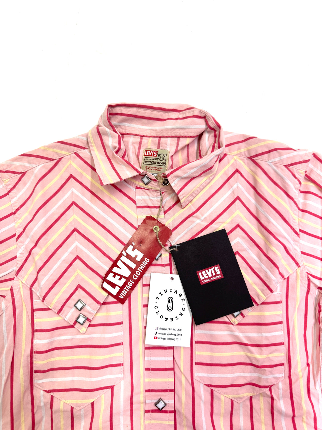 Levi's vintage clothing western shirt taglia M deadstock
