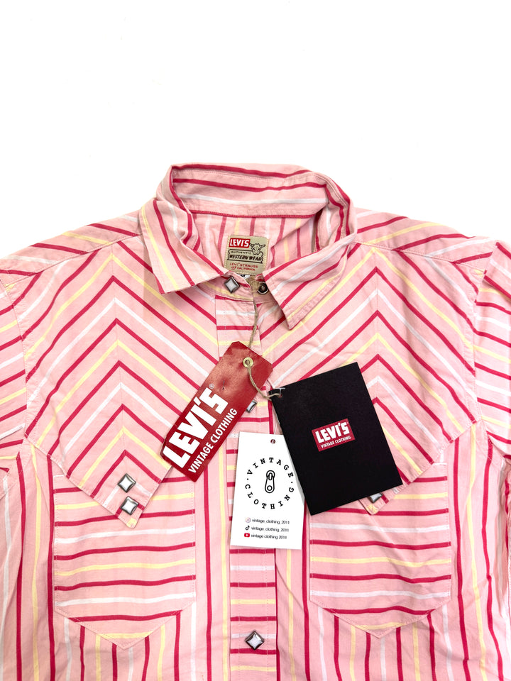 Levi's vintage clothing western shirt taglia M deadstock