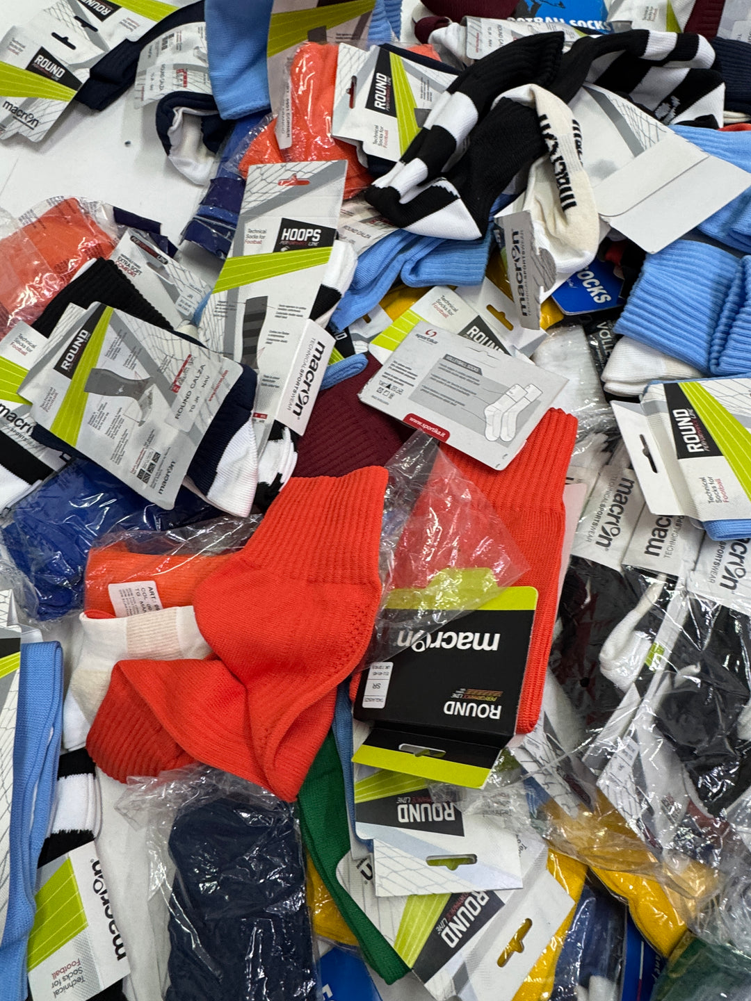 Stock calzini nuovi sportivi deadstock socks 135pz calcio football volley