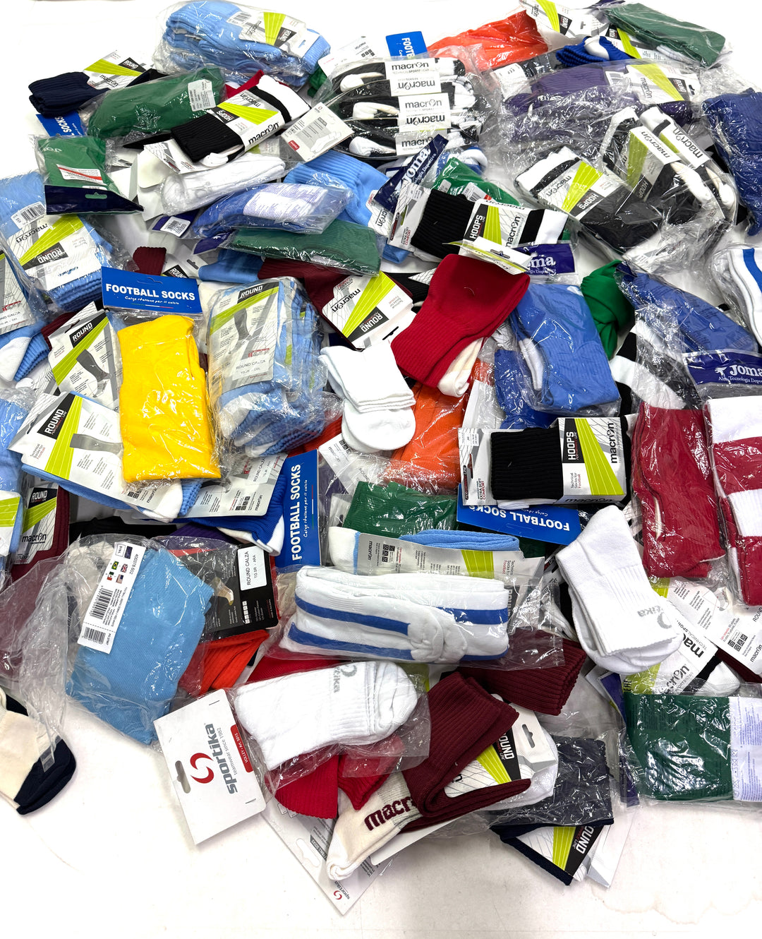 Stock calzini nuovi sportivi deadstock socks 112pz calcio football volley
