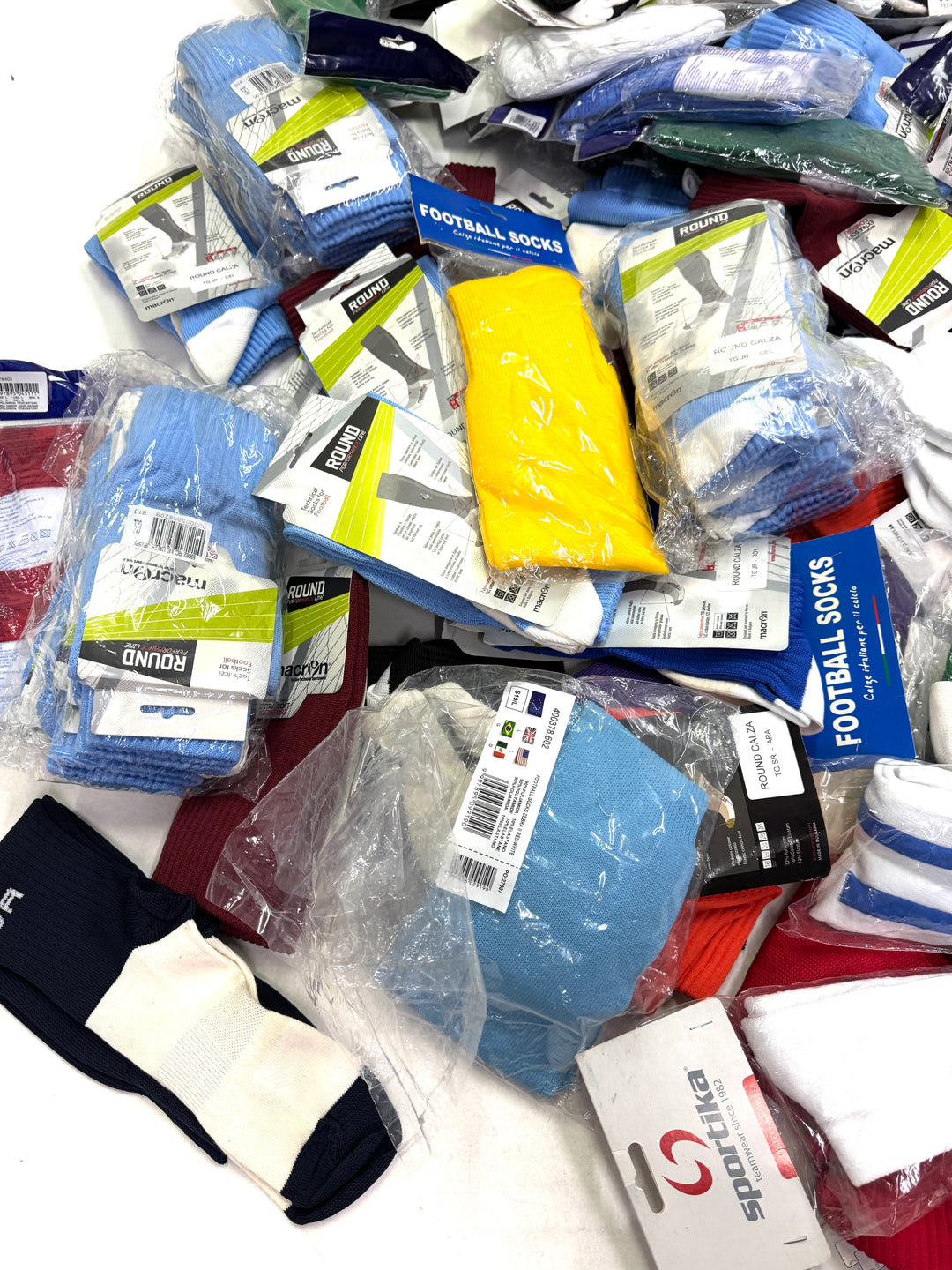Stock calzini nuovi sportivi deadstock socks 112pz calcio football volley