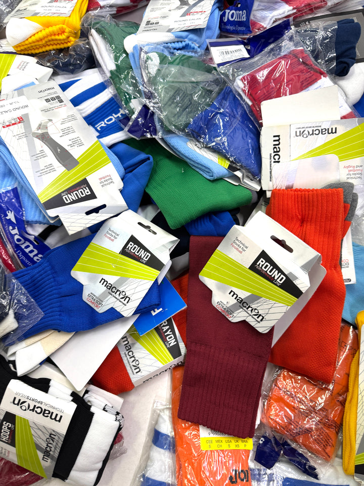 Stock calzini nuovi sportivi deadstock socks 127pz calcio football volley