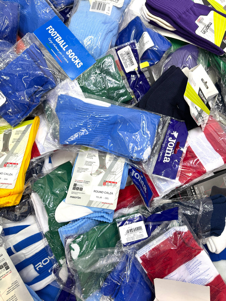 Stock calzini nuovi sportivi deadstock socks 127pz calcio football volley