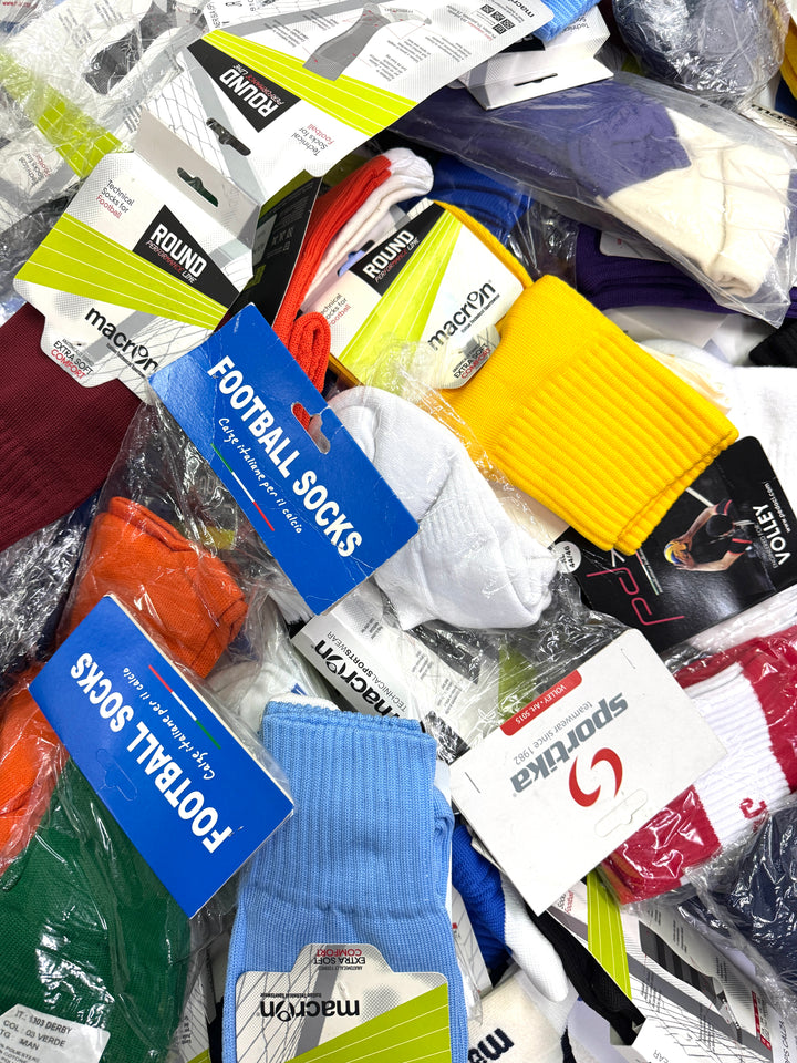 Stock calzini nuovi sportivi deadstock socks 127pz calcio football volley