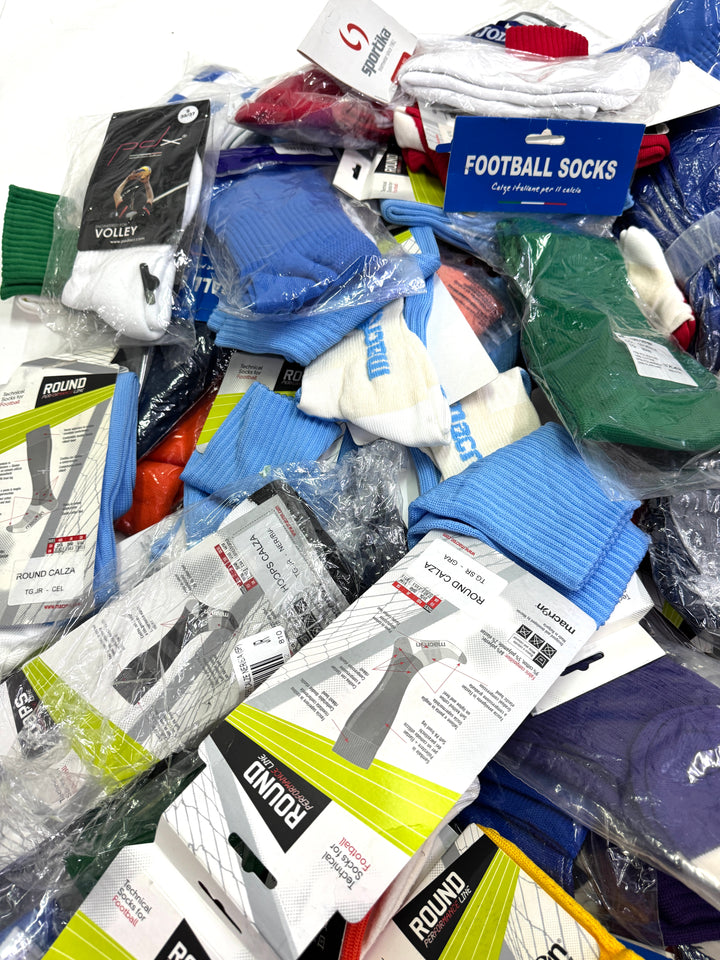 Stock calzini nuovi sportivi deadstock socks 127pz calcio football volley