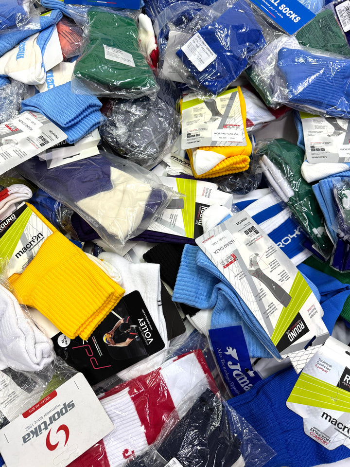 Stock calzini nuovi sportivi deadstock socks 127pz calcio football volley