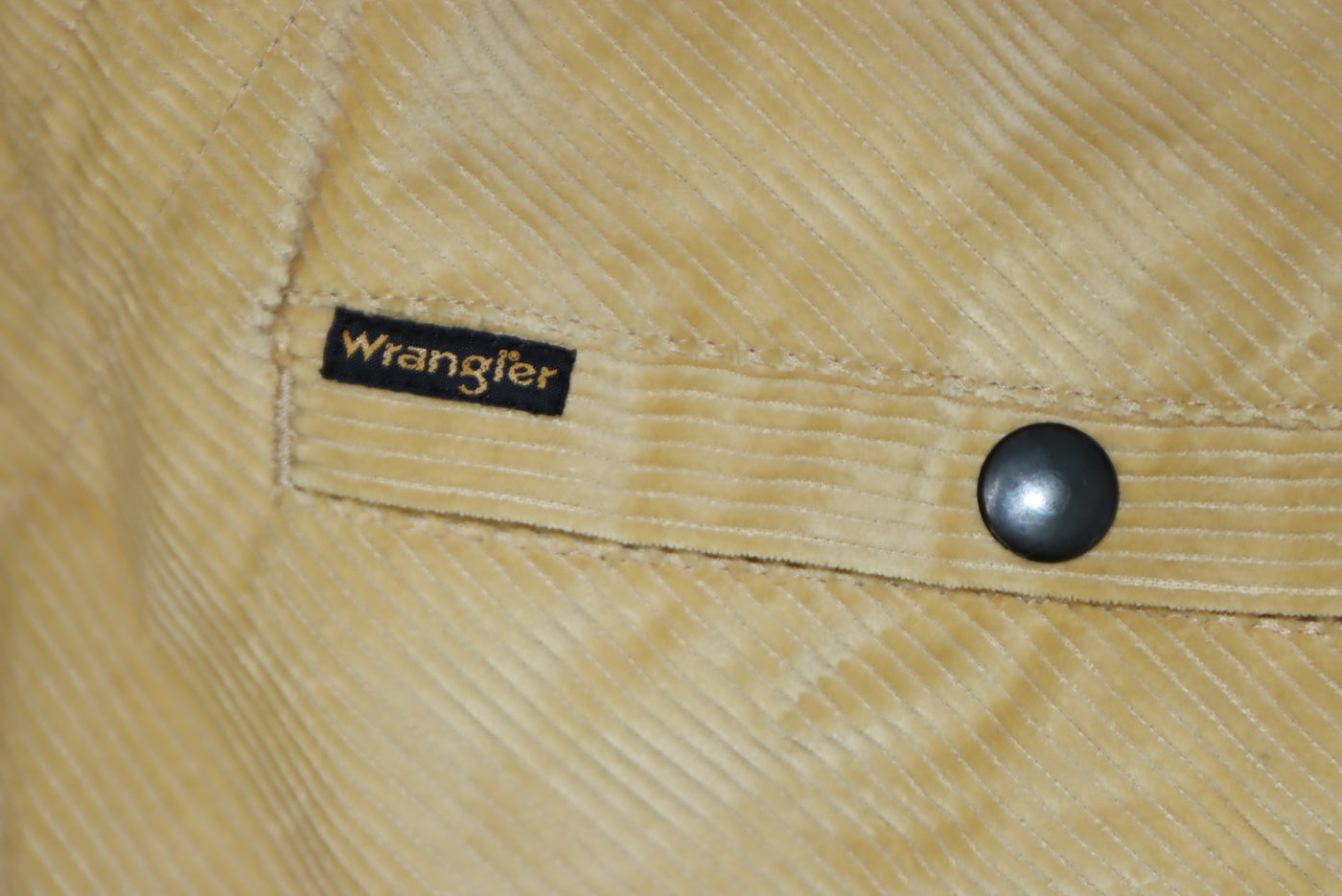 Wrangler Blue Bell giacca in velluto beige taglia L nuovo deadstock
