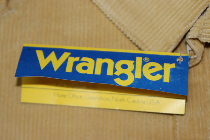 Wrangler Blue Bell giacca in velluto beige taglia L nuovo deadstock