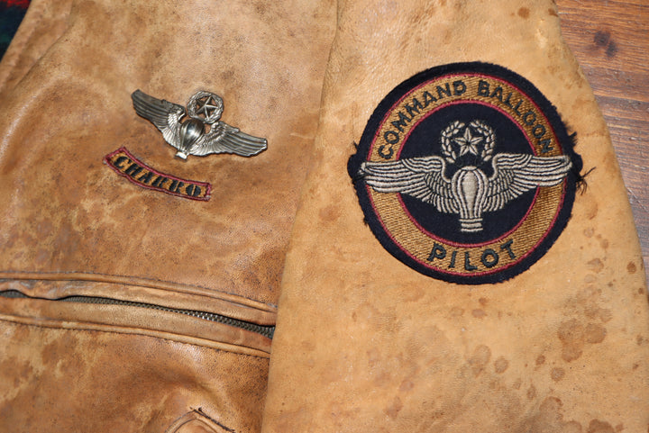 Charro U.S.A.A.T.  - EQUIPMENT made in usa giacca in pelle modello aviatore pilota