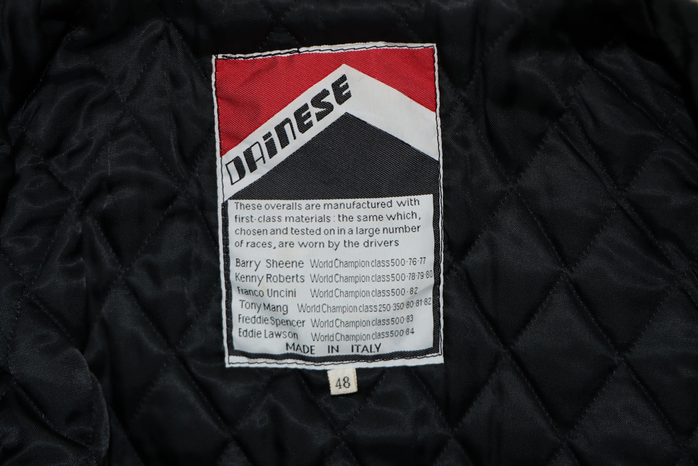 Dainese giacca da moto vintage in pelle made in Italy taglia 48