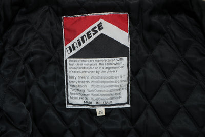 Dainese giacca da moto vintage in pelle made in Italy taglia 48