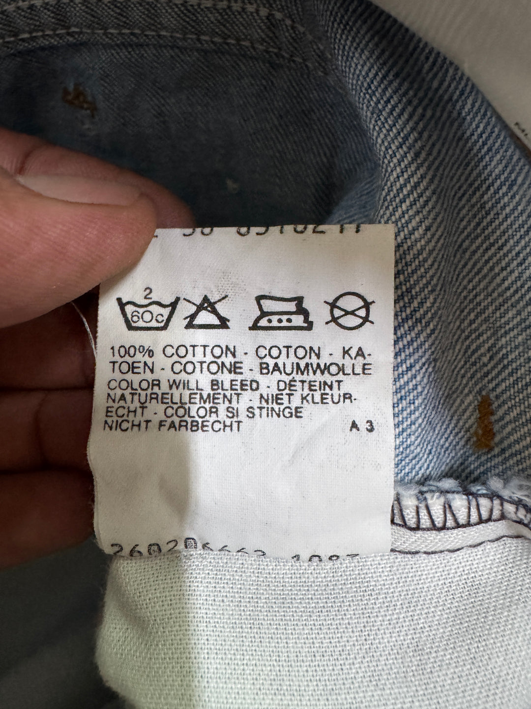 Levi's 631 orange tab W32 L36 made in Belgium jeans vintage anni