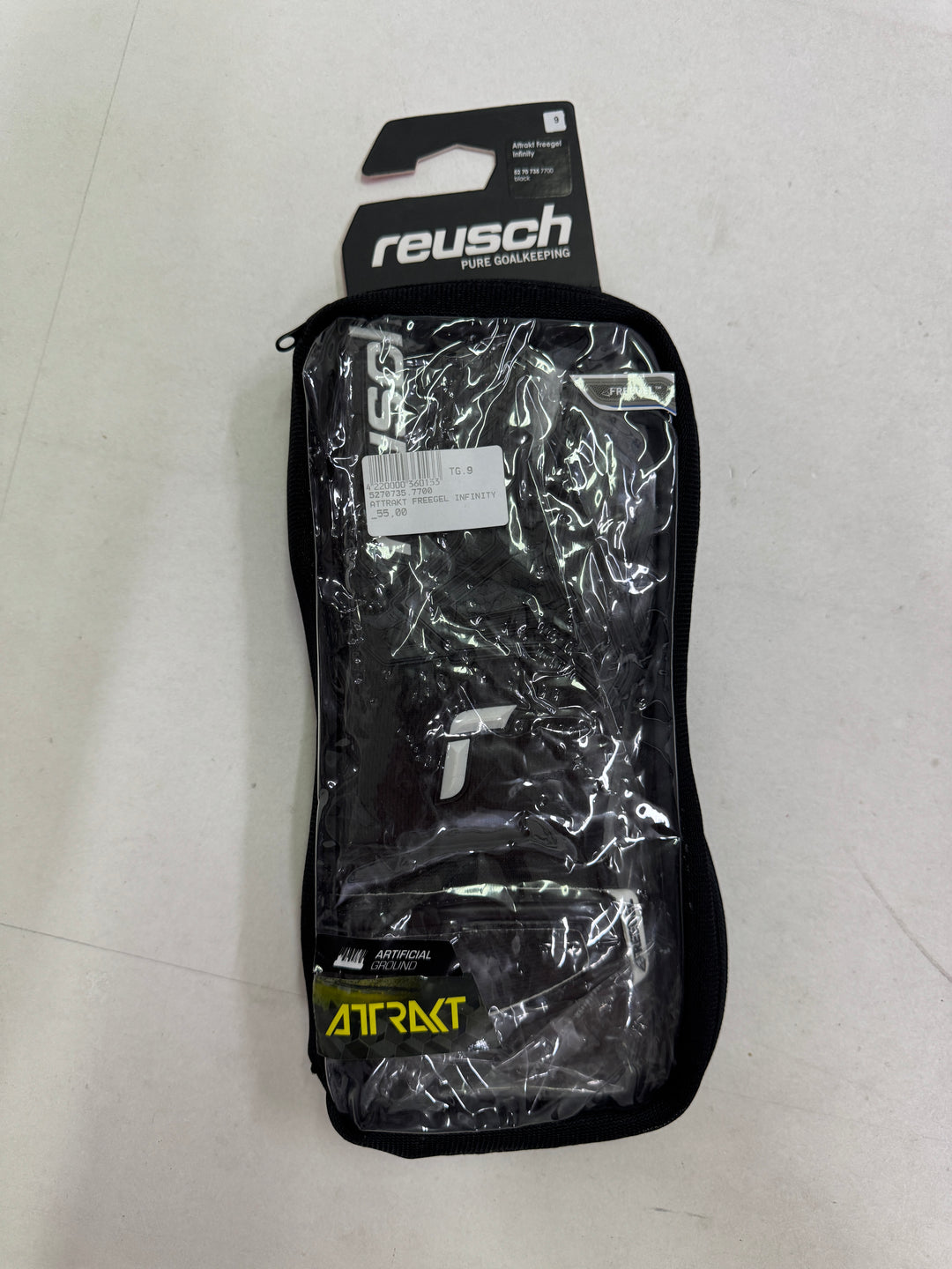 Reush attrakt freegel infinity size 9 guanti portiere calcio nuovi