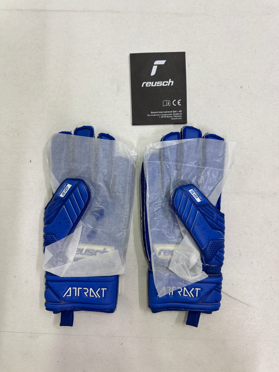 Reush attrakt silver size 6.5 junior guanti portiere calcio nuovi