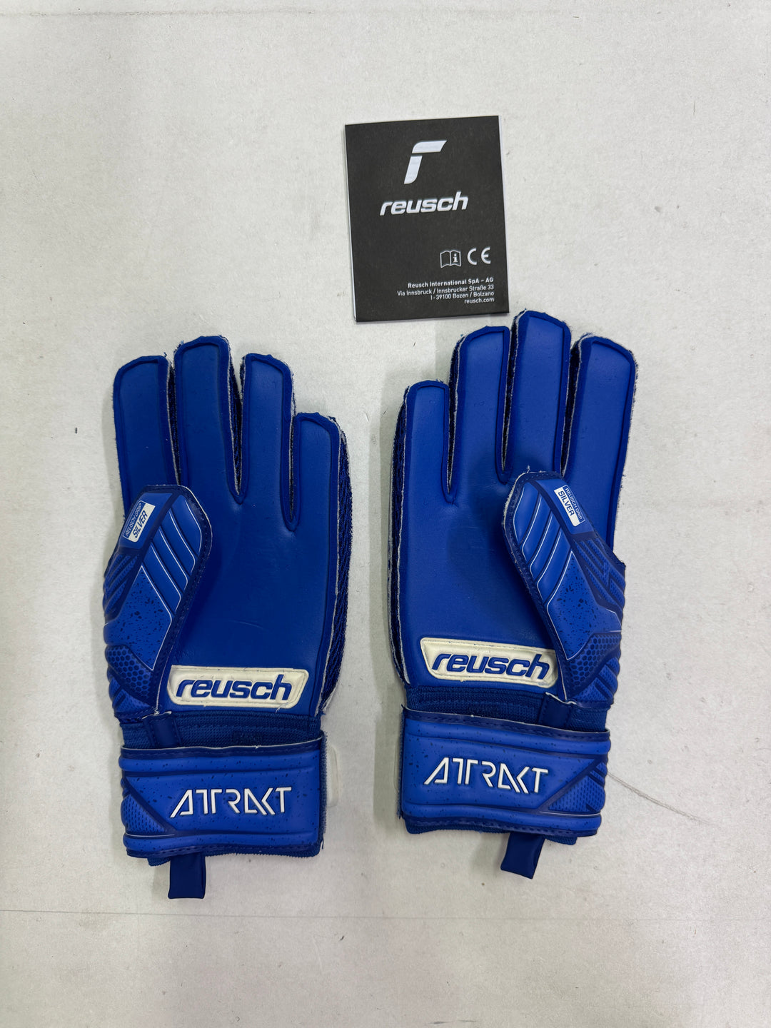 Reush attrakt silver size 6.5 junior guanti portiere calcio nuovi