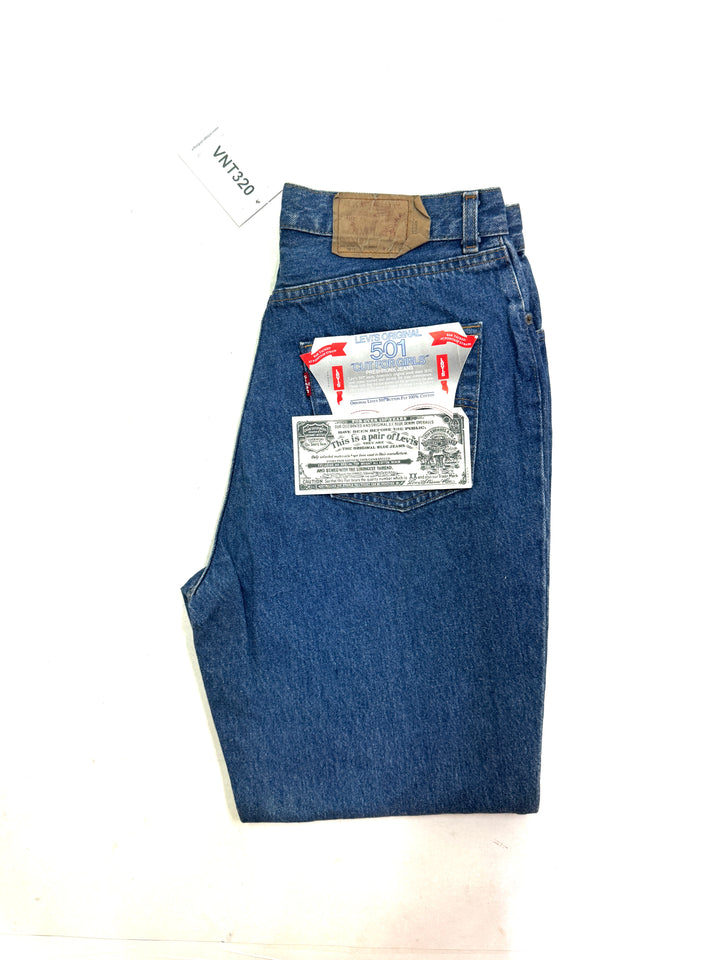 Levi's 901 vintage W34 L30 made in France jeans donna anni 90' deadstock