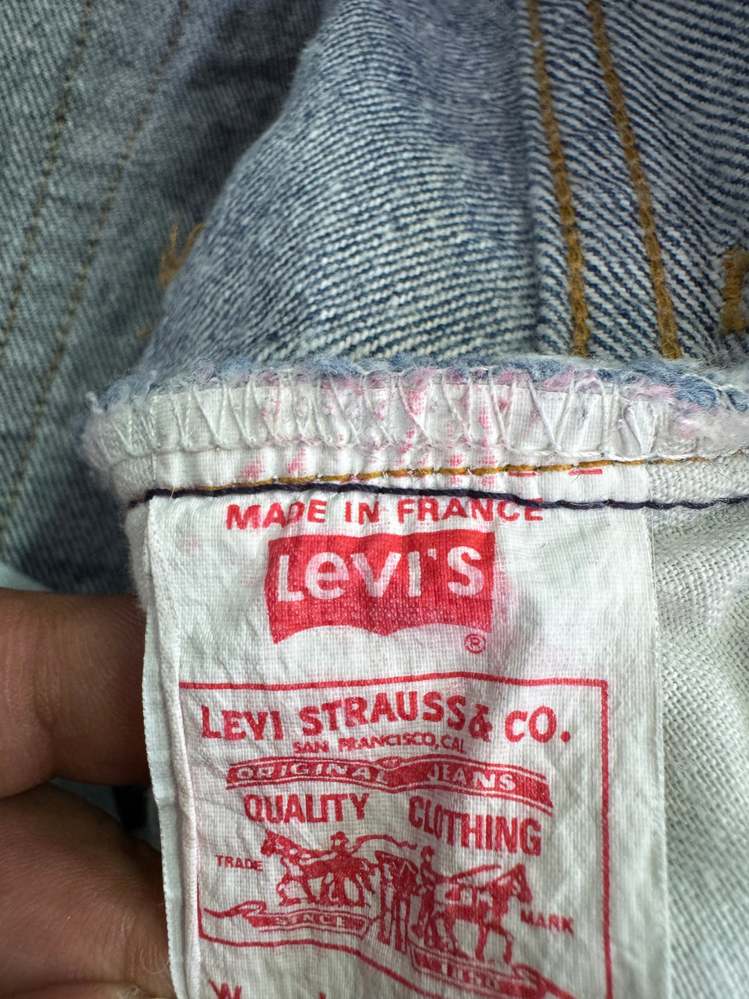 Levi's 901 vintage W33 L30 made in France jeans donna anni 90' deadstock